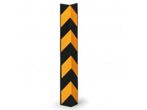 Ochrana rohů na zeď, výška 800 mm, oranžová/černá