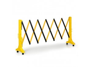mobilni plastova skladaci zabrana na koleckach zluto cerna delka 3500 mm 7303