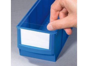 Štítky pro popis plastových boxů ShelfBox, šířka 150 mm, 20 ks