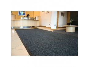 Kobercová polypropylenová vstupní rohož, černá, 200 cm x bm