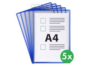 Závěsné kapsy TARIFOLD s očkem, A4 na výšku, modré