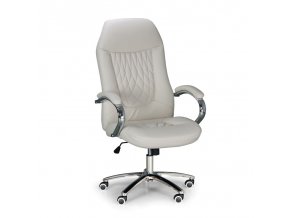 kozene kancelarske kreslo superior slonova kost 8069