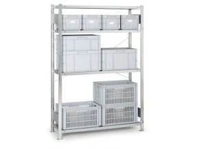 Kovový regál CLIP, 230 kg, 2000 x 1300 x 500 mm, přídavný regál