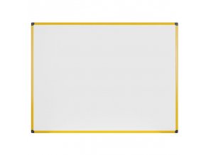 bila popisovaci tabule na zed magneticka zluty ram 900 x 600 mm 40401