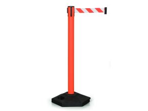 zahrazovaci sloupek se samonavijecim pasem cervena bila 138190