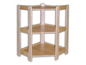 rohovy dreveny regal 3 police 890 x 600 x 335 mm 8922
