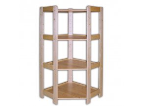 rohovy dreveny regal 4 police 1275 x 600 x 335 mm 8923