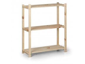 dreveny latkovy regal 900 x 750 x 300 mm 3 police 9061