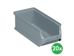Plastové boxy PLUS 2L, 102 x 215 x 75 mm, šedé, 20 ks