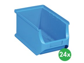 Plastové boxy PLUS 3, 150 x 235 x 125 mm, modré, 24 ks