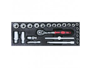 sada gola 3 8 24 ks vlozka do zasuvky expert chrom vanadium 9654