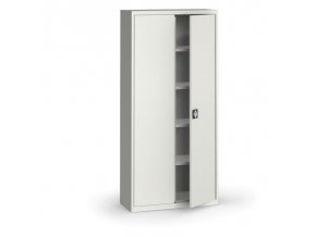 plechova policova skrin na naradi kovona 1950 x 950 x 400 mm 4 police seda seda 12877