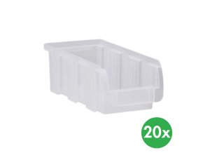 Plastový box COMPACT, 102 x 215 x 75 mm, průhledný