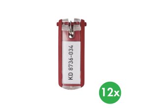 key clip klicenka 12 ks cervena 115666