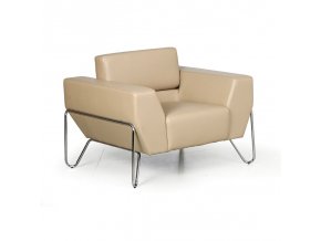 kozene kreslo spider bezova 12650