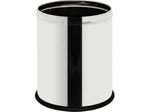 Kancelářský odpadkový koš 7 L, nerez lesklý