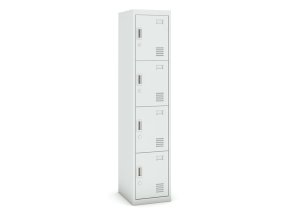 satni skrinka s uloznymi boxy 4 boxy 1800 x 380 x 450 mm demont cylindricky zamek sede dvere 111347