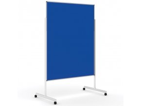 Informační a moderační tabule na kolečkách, paraván, 1200 x 1500 mm, textilní