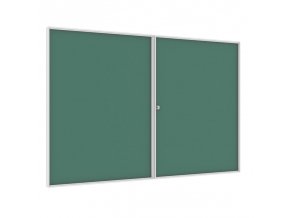 vnitrni magneticka vitrina zelena 1200 x 1800 mm 13099