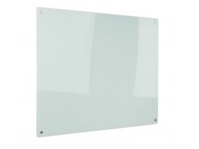 Skleněná magnetická tabule na zeď, bílá, 600 x 900 mm