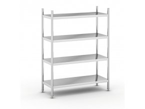 nerezovy policovy regal 1550 x 1200 x 500 mm 4 police 14322