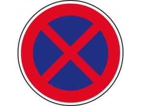 Dopravní značka – Zákaz zastavení