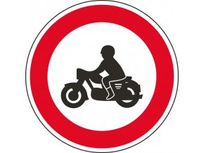 Dopravní značka – Zákaz vjezdu motocyklů