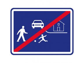 Dopravní značka – Konec obytné zóny