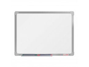 Bílá magnetická popisovací tabule boardOK 600 x 450 mm, eloxovaný rám
