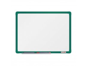 bila magneticka popisovaci tabule boardok 600 x 450 mm zeleny ram 14821