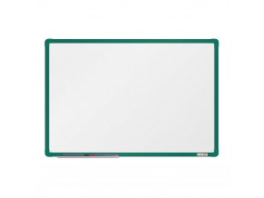 bila magneticka popisovaci tabule boardok 600 x 900 mm zeleny ram 14826