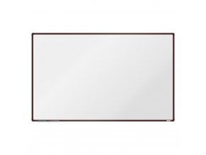 bila magneticka popisovaci tabule boardok 2000 x 1200 mm hnedy ram 14847