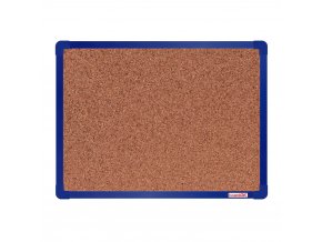 korkova nastenka boardok v hlinikovem ramu 600 x 450 mm modry ram 14849