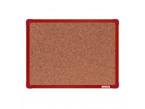 korkova nastenka boardok v hlinikovem ramu 600 x 450 mm cerveny ram 14850