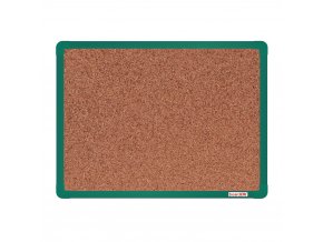 korkova nastenka boardok v hlinikovem ramu 600 x 450 mm zeleny ram 14851