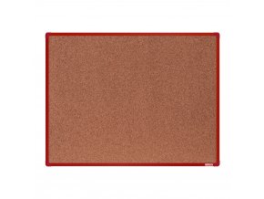 korkova nastenka boardok v hlinikovem ramu 1200 x 900 mm cerveny ram 14860