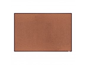 Korková nástěnka boardOK v hliníkovém rámu, 1800 x 1200 mm, hnědý rám