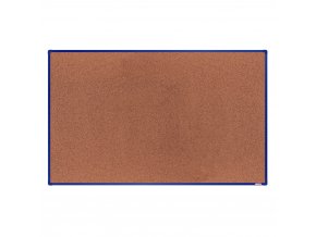 Korková nástěnka boardOK v hliníkovém rámu, 2000 x 1200 mm, modrý rám