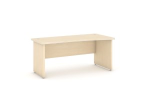 Rohový kancelářský psací stůl ARRISTO LUX, 180x90 cm, pravý, bříza