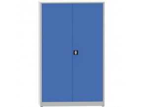 dilenska policova skrin na naradi kovona jumbo 4 police svarovana 1200 x 600 x 1950 mm seda modra 23397