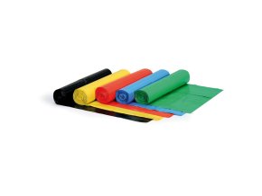 Pytle na odpad 120 litrů, 700 x 1100 mm, LDPE, 40 mikronů, modrý