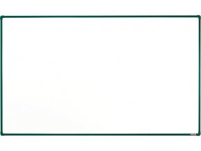 bila magneticka popisovaci tabule s keramickym povrchem boardok 2000 x 1200 mm zeleny ram 16451