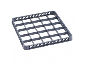 Nástavec pro koše na sklo, 500 x 500 x 45 mm, 25 segmentů, 90 x 90 mm