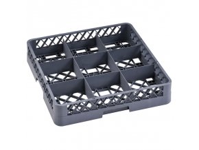 kos do mycky na sklo 500 x 500 x 100 mm 9 segmentu 150 x 150 mm 16665