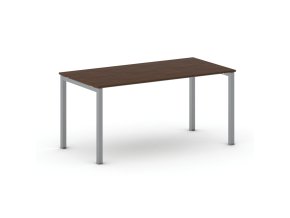 jednaci kancelarsky stul primo square 160x80 cm sedostribrna podnoz orech 104331
