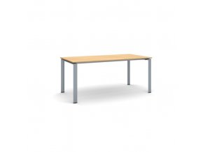 Jednací stůl INFINITY se šedostříbrnou podnoží 1800 x 900 x 750 mm, buk