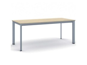 jednaci kancelarsky stul primo invitation 180x80 cm sedostribrna podnoz dub prirodni 21033