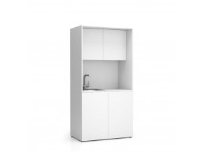Kuchyňka NIKA se dřezem a baterií 1000 x 600 x 2000 mm, bílá, levé