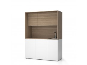 kuchynka nika se drezem a baterii 1481 x 600 x 2000 mm dub prirodni prave 16955