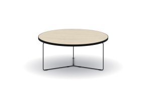 Kulatý konferenční stůl TENDER, průměr 90 cm, dub přírodní